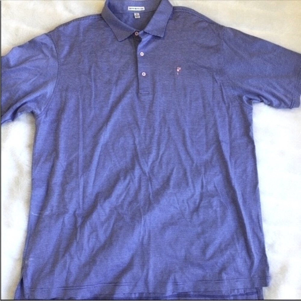 Peter Millar Blue‎ Golf Polo Shirt Crown XL